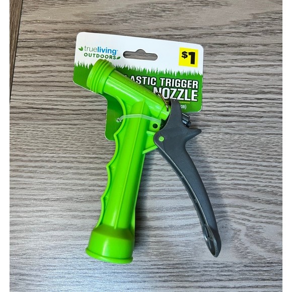 Complete Gardening Bundle White Flower Pot, Green Hose Nozzle & Work Gloves O - Picture 8 of 9